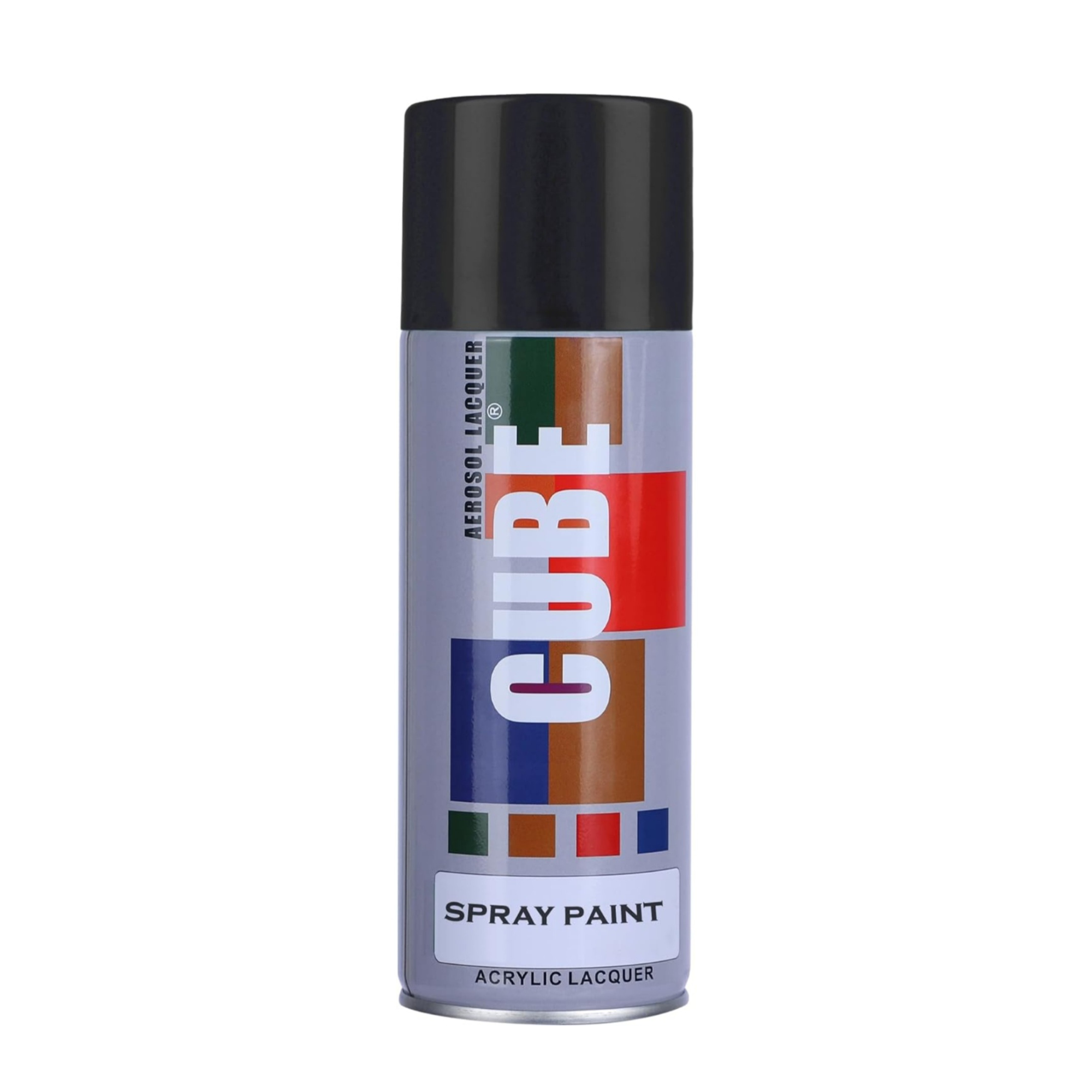 Cube Premium Quality Spray Paint - 400ml Shine Black
