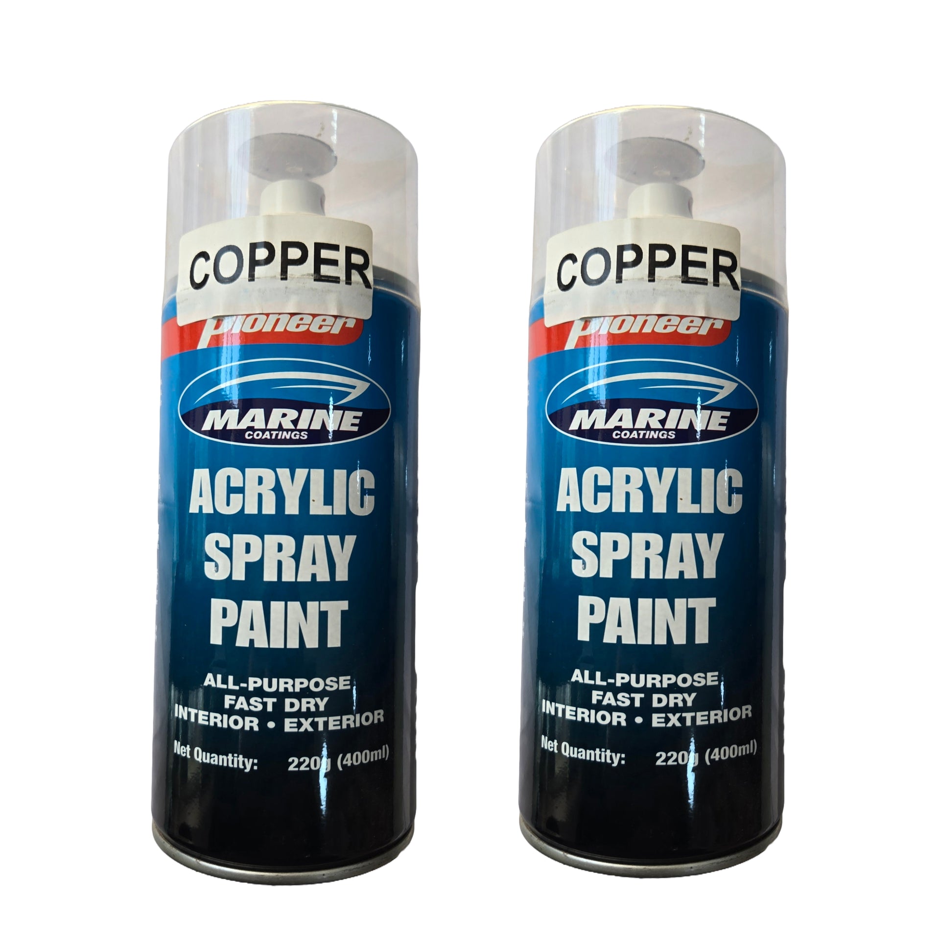 Pioneer Premium Quality Acrylic Spray Paint Pack of 2 Copper 800ml