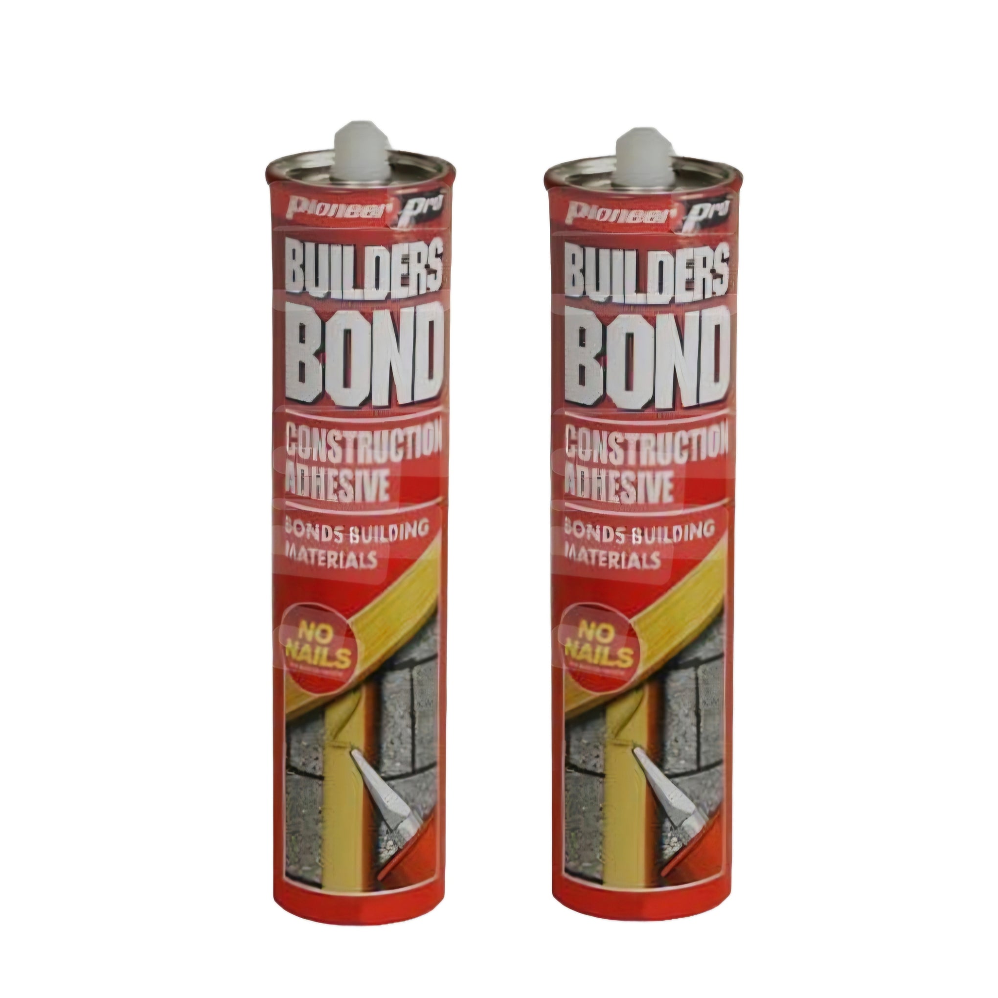 Pioneer Builder Bond Construction Adhesive No Nails Pack of 2 with Caulking Gun