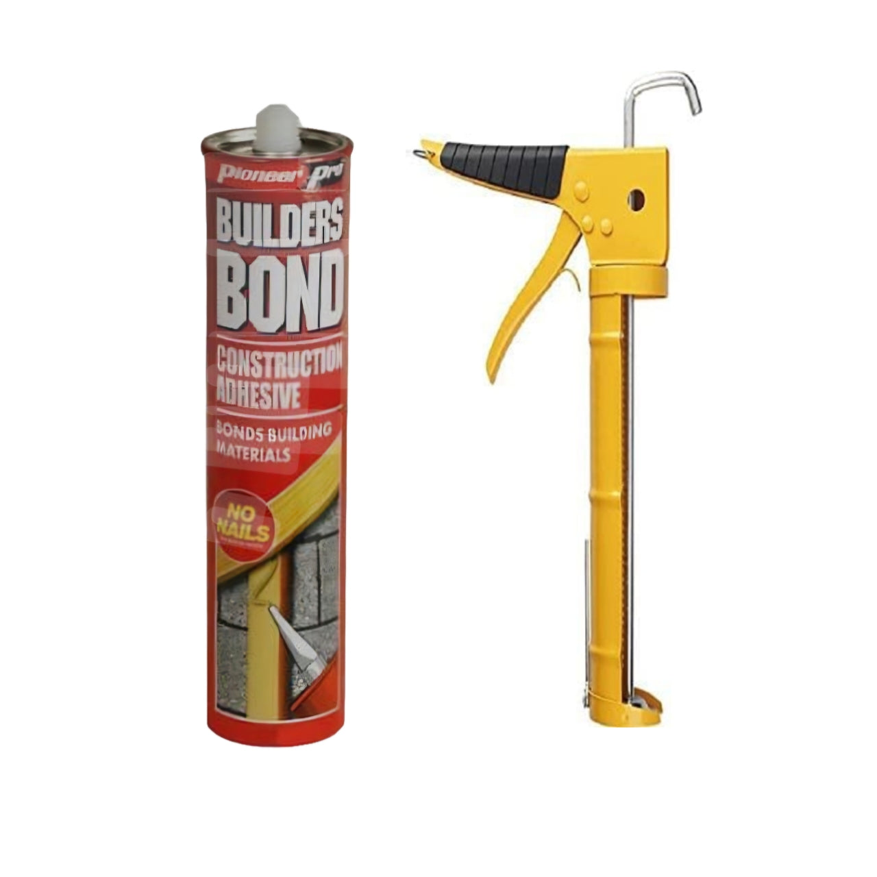 Pioneer Builder Bond Construction Adhesive No Nails Pack of 2 with Caulking Gun