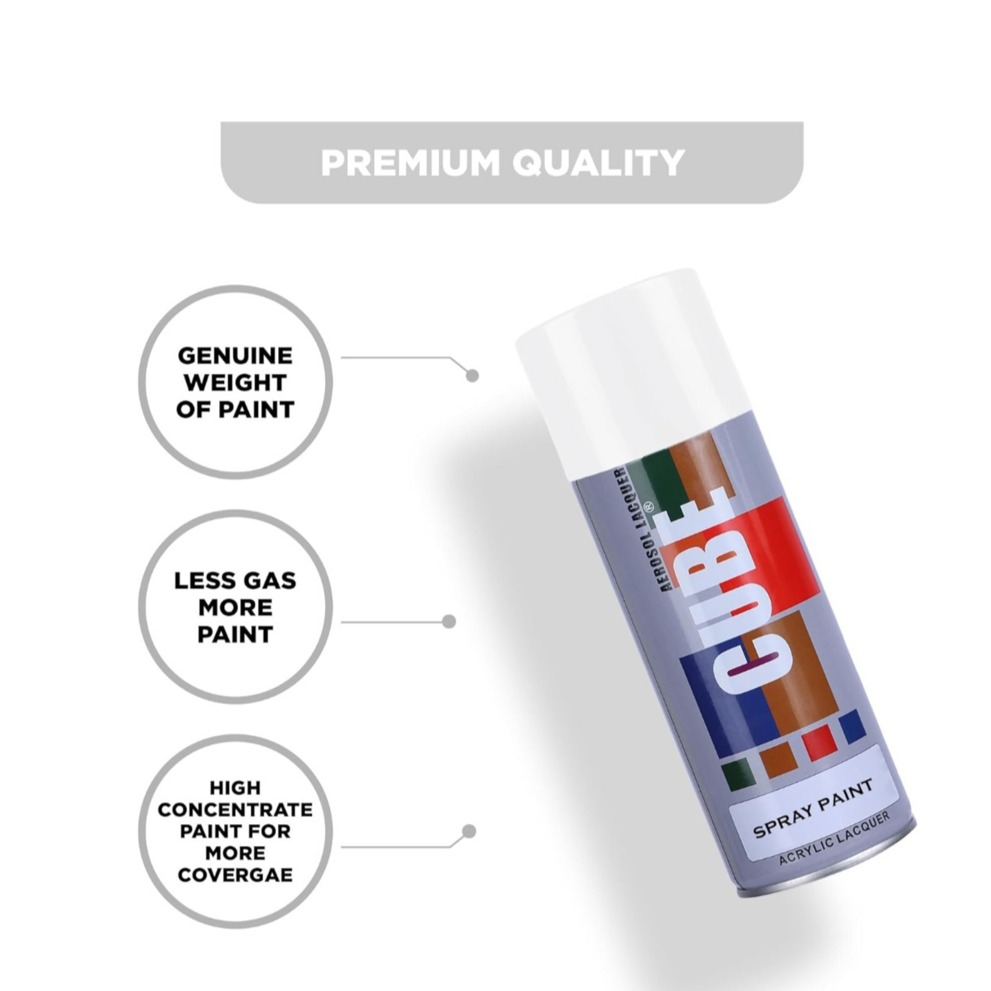 CUBE Premium Quality Spray Paint 400ml