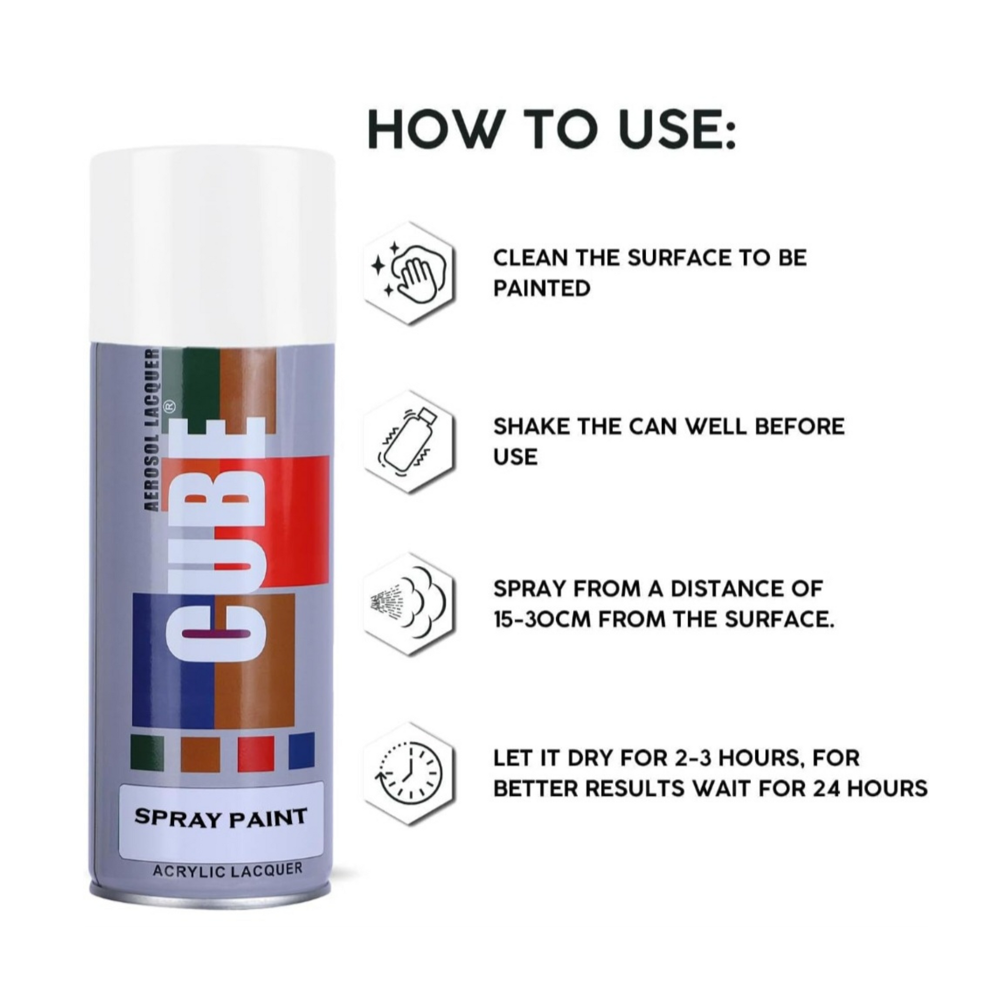 CUBE Premium Quality Spray Paint 400ml