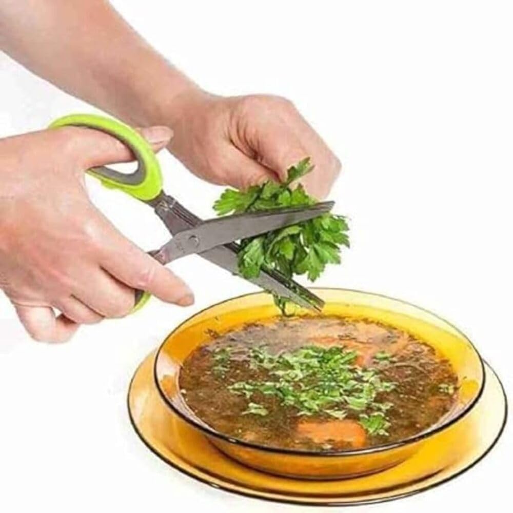 Multi-Blade Herb Scissors for Quick & Easy Cutting