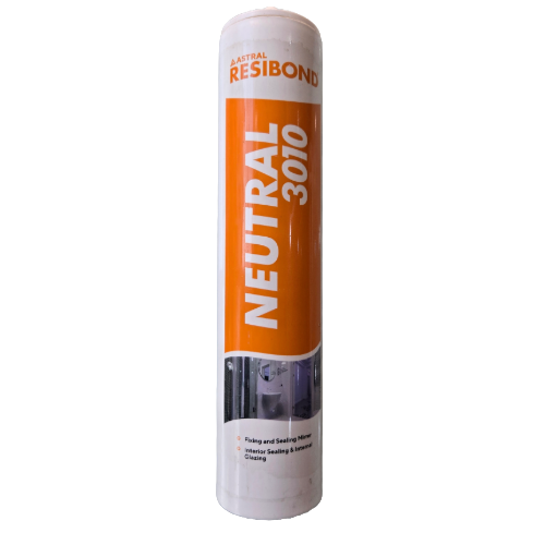Astral Resibond Neutral 3010 Clear Silicone for Mirror and Glass 280ml with Caulking Gun