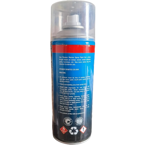 Pioneer Acrylic Premium Quality Spray Paint Pack of 2 White 800ml