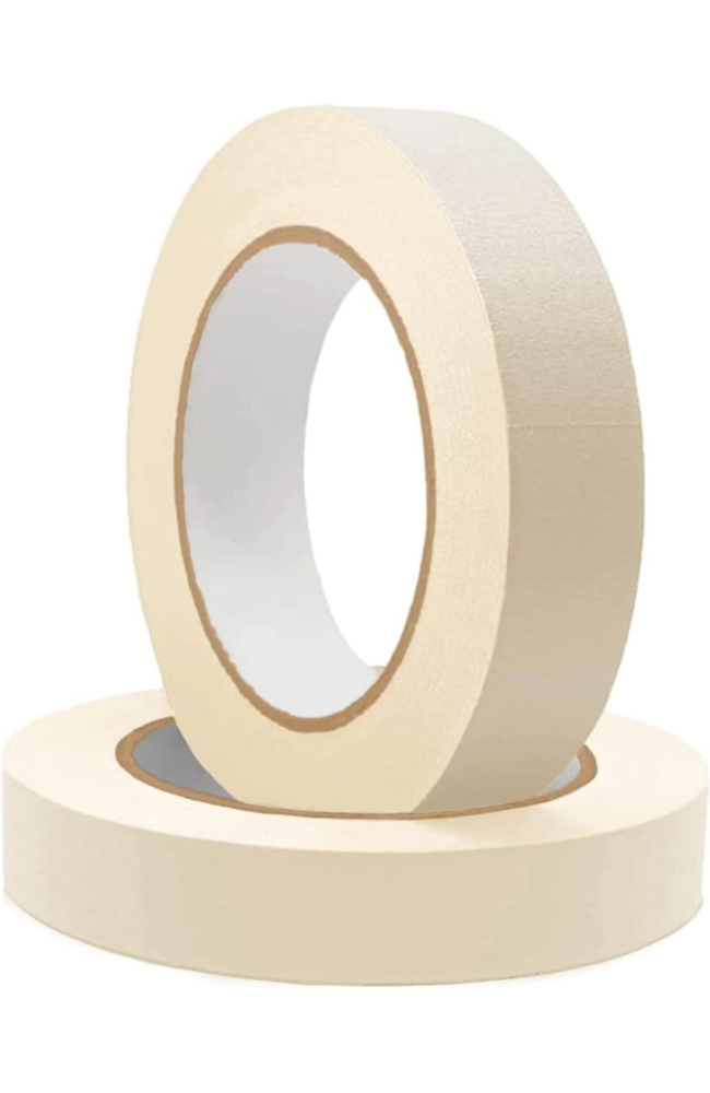 Premium Quality Masking Tape - 20 Meters in Length 24mm/ 1" 2 Rolls Per Pack