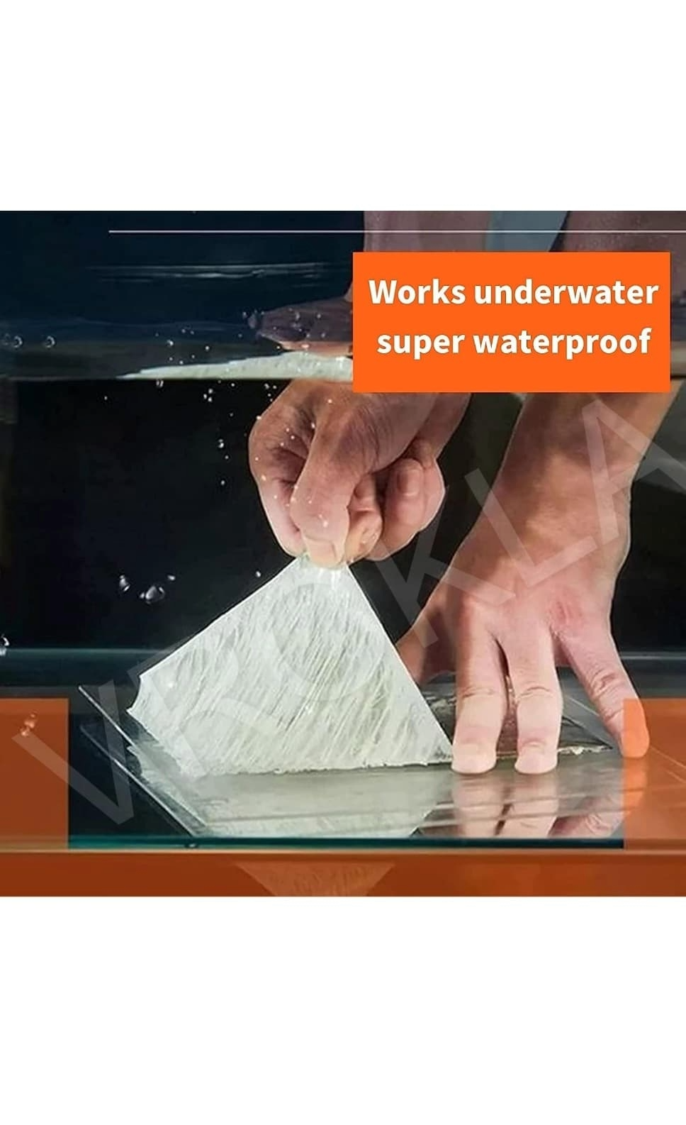 Super Strong Sealing Adhesive Waterproof Tape - Aluminium Foil Tape, Pipe Leakage, Surface Crack 5Cmx5Cm - Silver