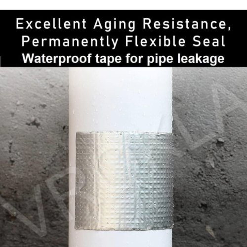 Super Strong Sealing Adhesive Waterproof Tape - Aluminium Foil Tape, Pipe Leakage, Surface Crack 5Cmx5Cm - Silver