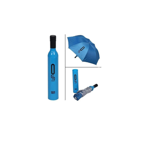 Smrtin Folding Portable Umbrella with Bottle Cover For UV Protection & Rain Umbrella Mini Travel Multicolor