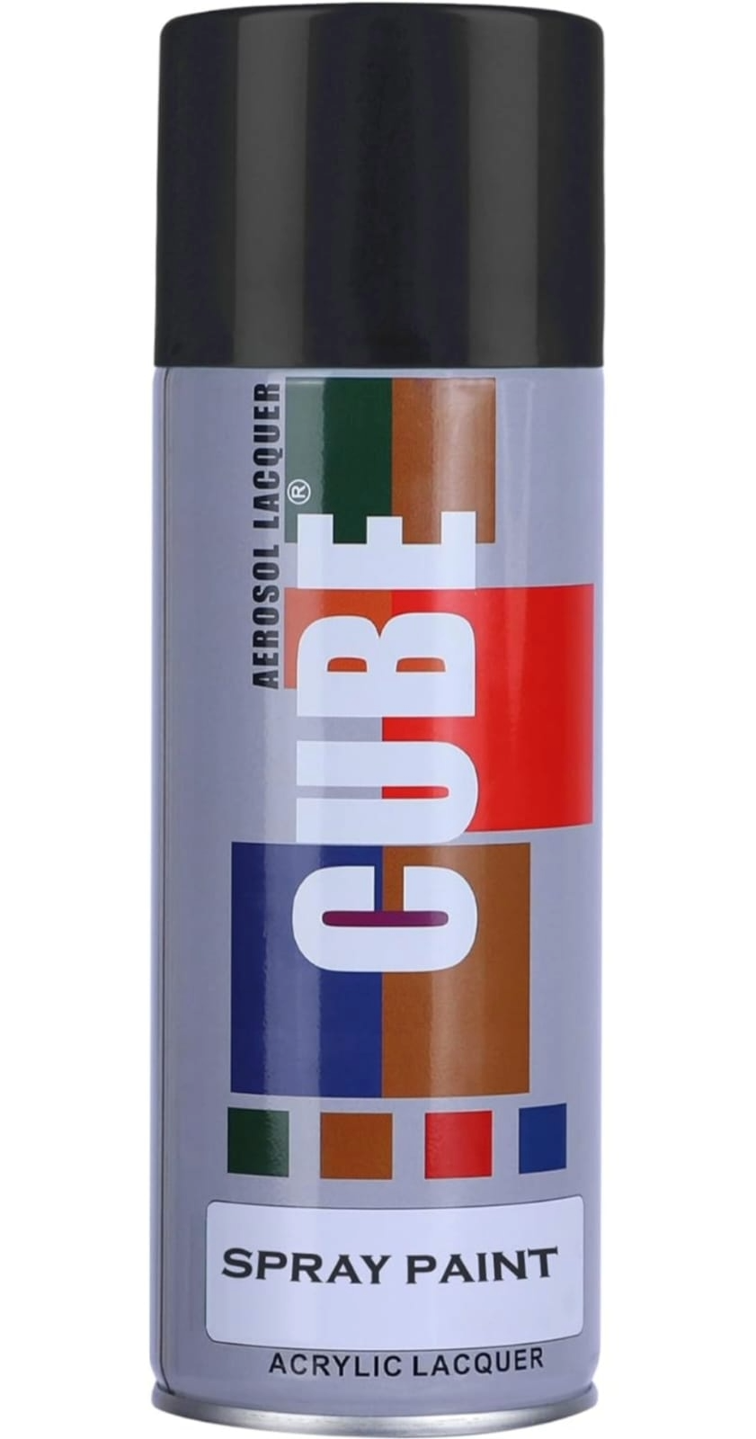 Cube Premium Quality Spray Paint Matt Black 100% Original - 400ml
