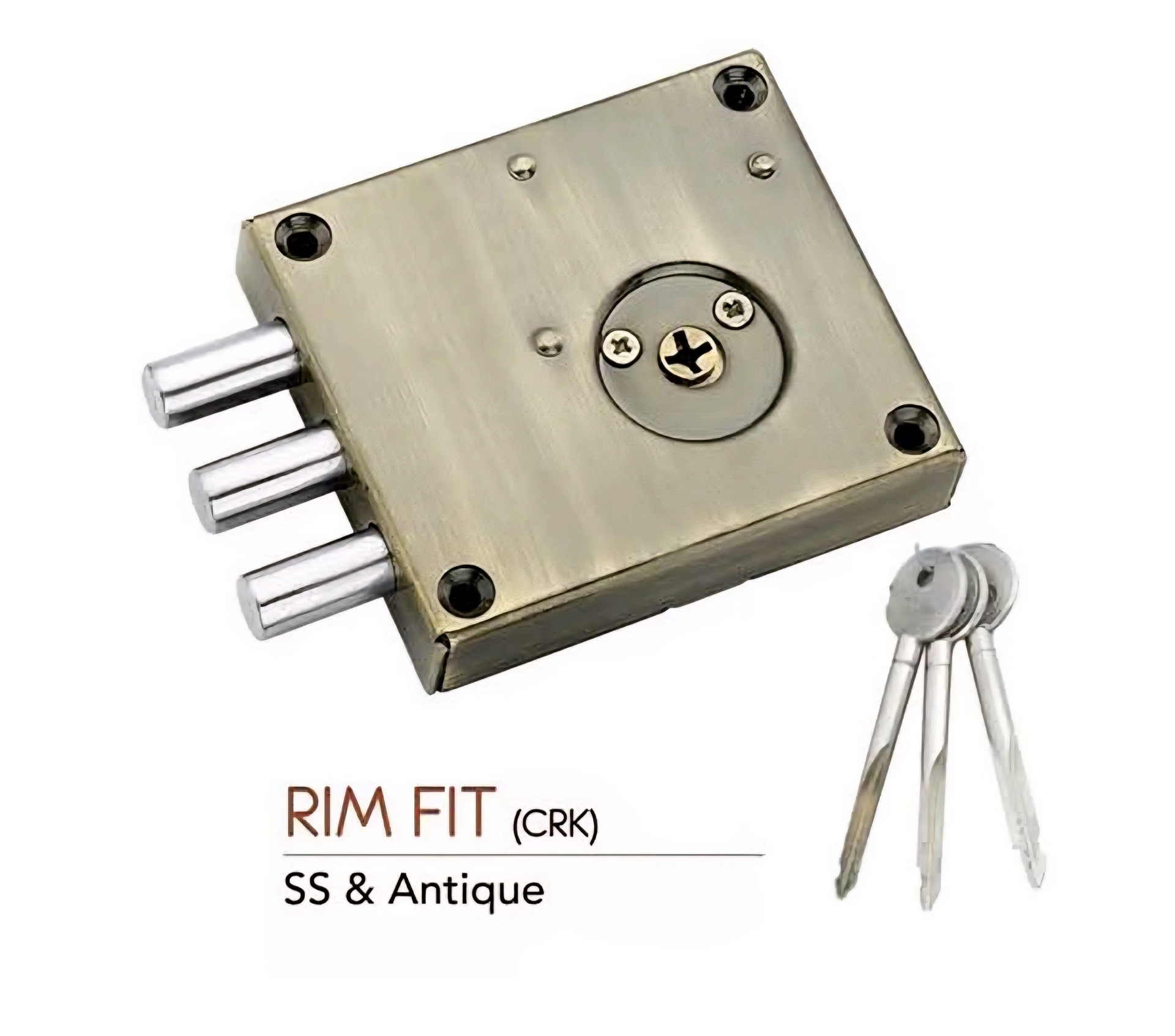 Ramson Premium Stainless Steel Dead Lock – Rim Fit (CRK) | 1 Pcs