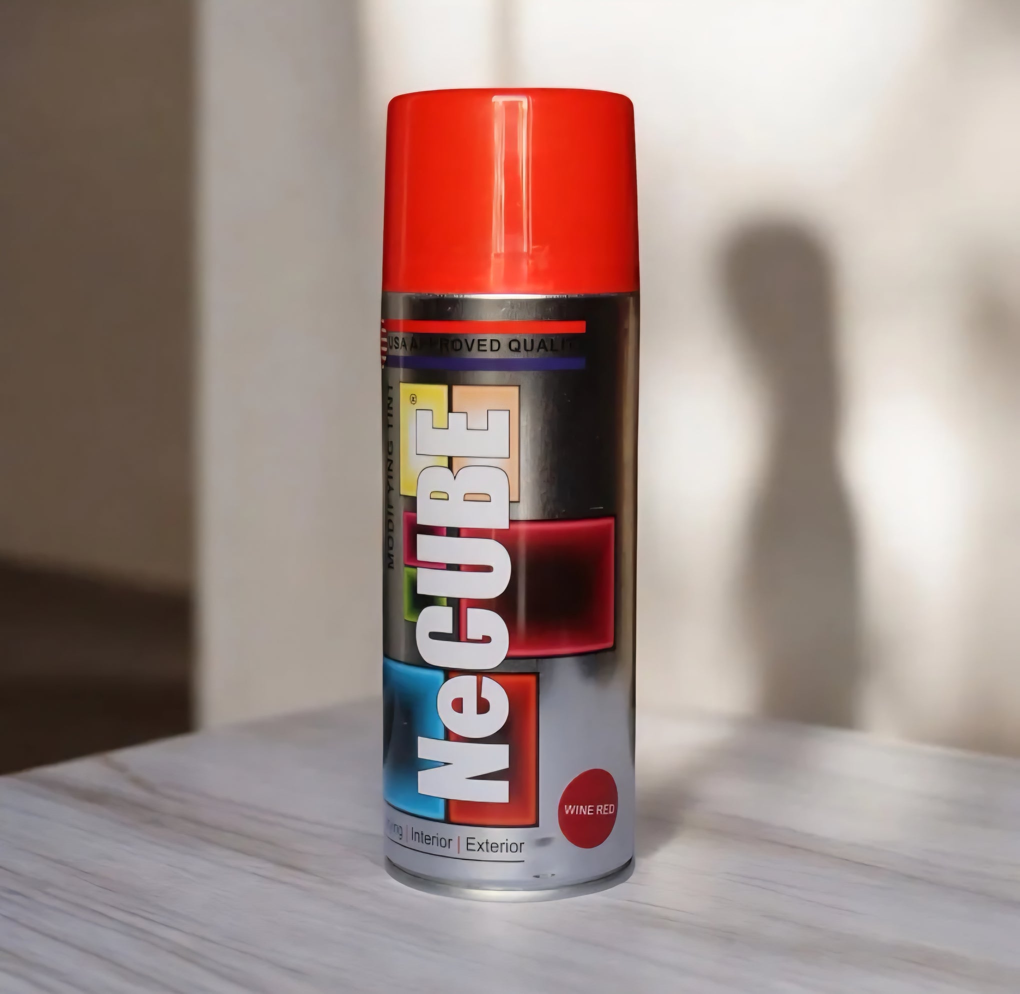 NeCube Premium Quality Spray Paint Black 400ml Shine Black