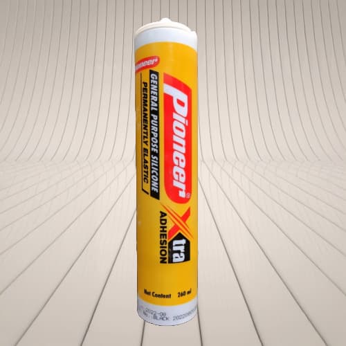 Pioneer General Purpose Silicone Permanently Elastic Xtra Adhesion Clear 260ML