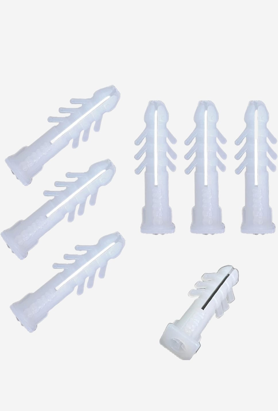 Nylon Wall Plugs | Heavy-Duty Sleeve Gitti for Strong Wall Grip | 38 MM Expansion Anchors for Concrete Brick & Drywall | Secure Mounting for Shelves & Fixtures | Pack of 100 Pcs