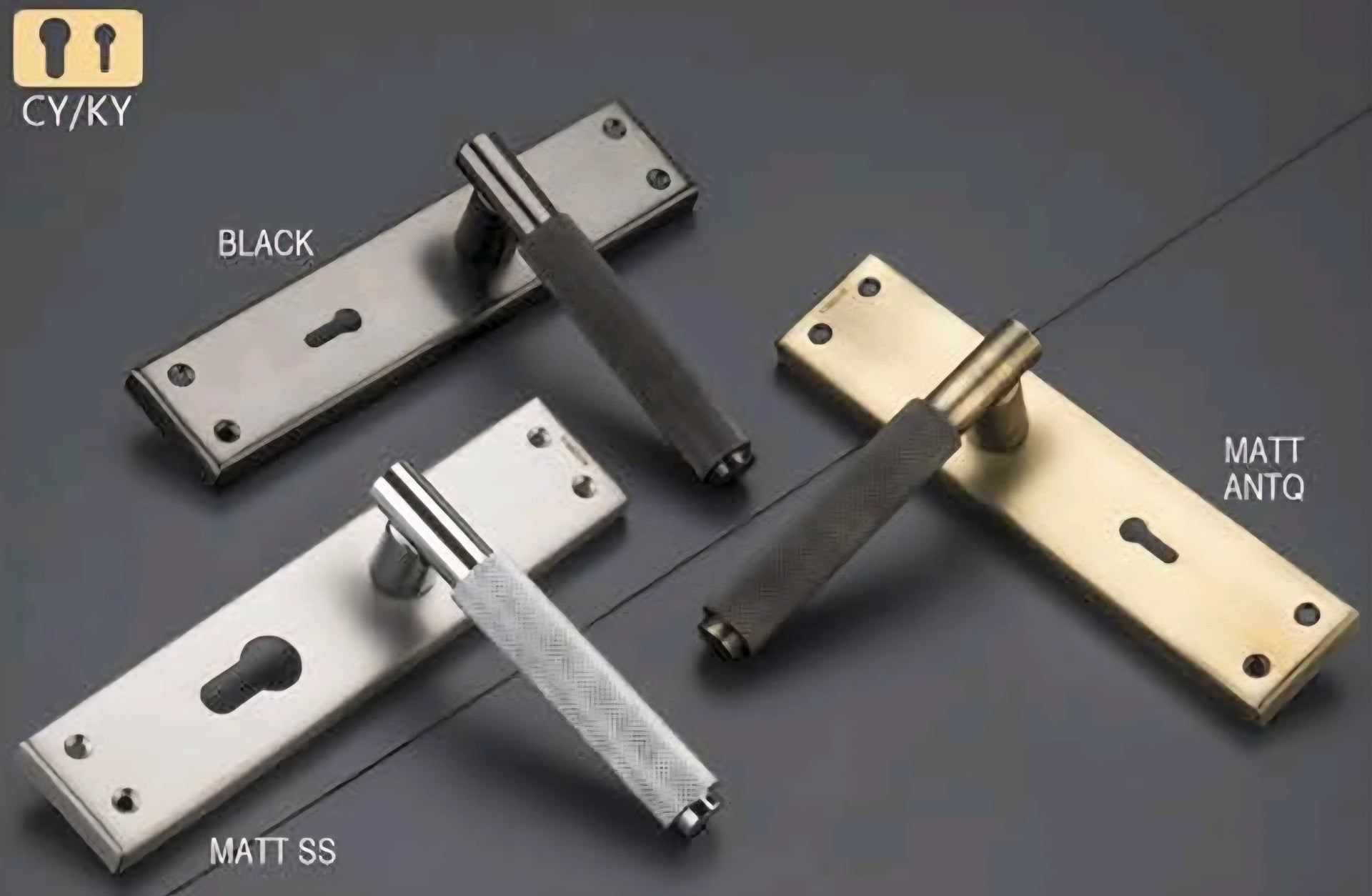 Ramson Premium Quality Stainless Steel Mortise Bistro SS Plate Zinc Handle With Key – 8 inch (200mm)