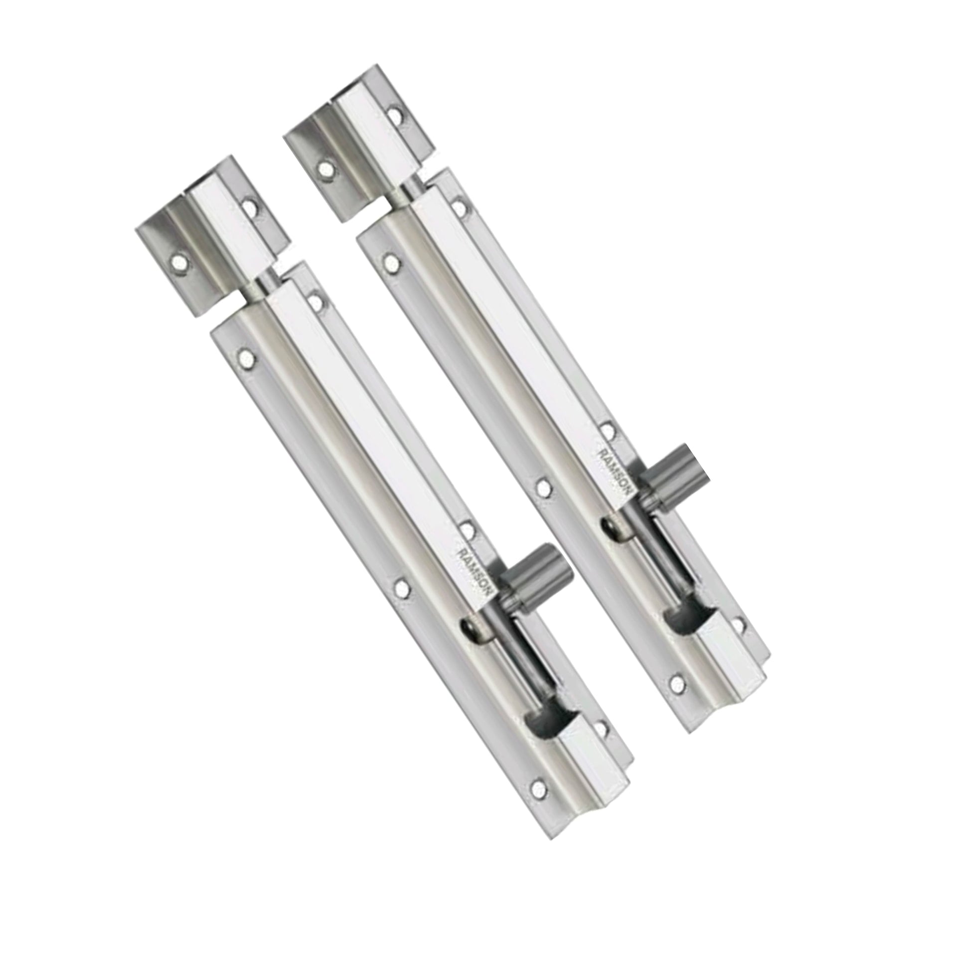 Ramson Premium Quality Tower Bolts Flat in Full Stainless Steel Rod 4" inch Pack of 6