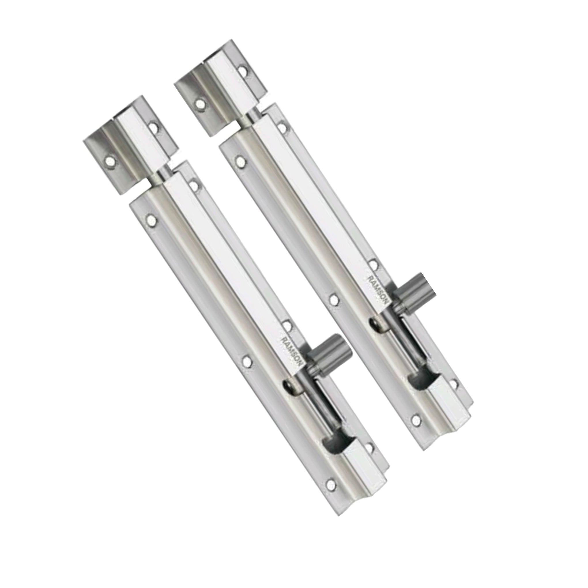 Ramson Premium Quality Tower Bolts Flat in Full Stainless Steel Rod 4" inch Pack of 6