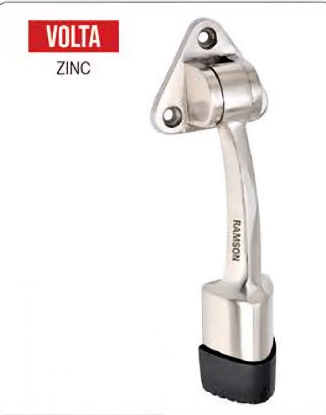 Ramson Premium Quality Door Stopper – Volta Model in Zinc SS Finish