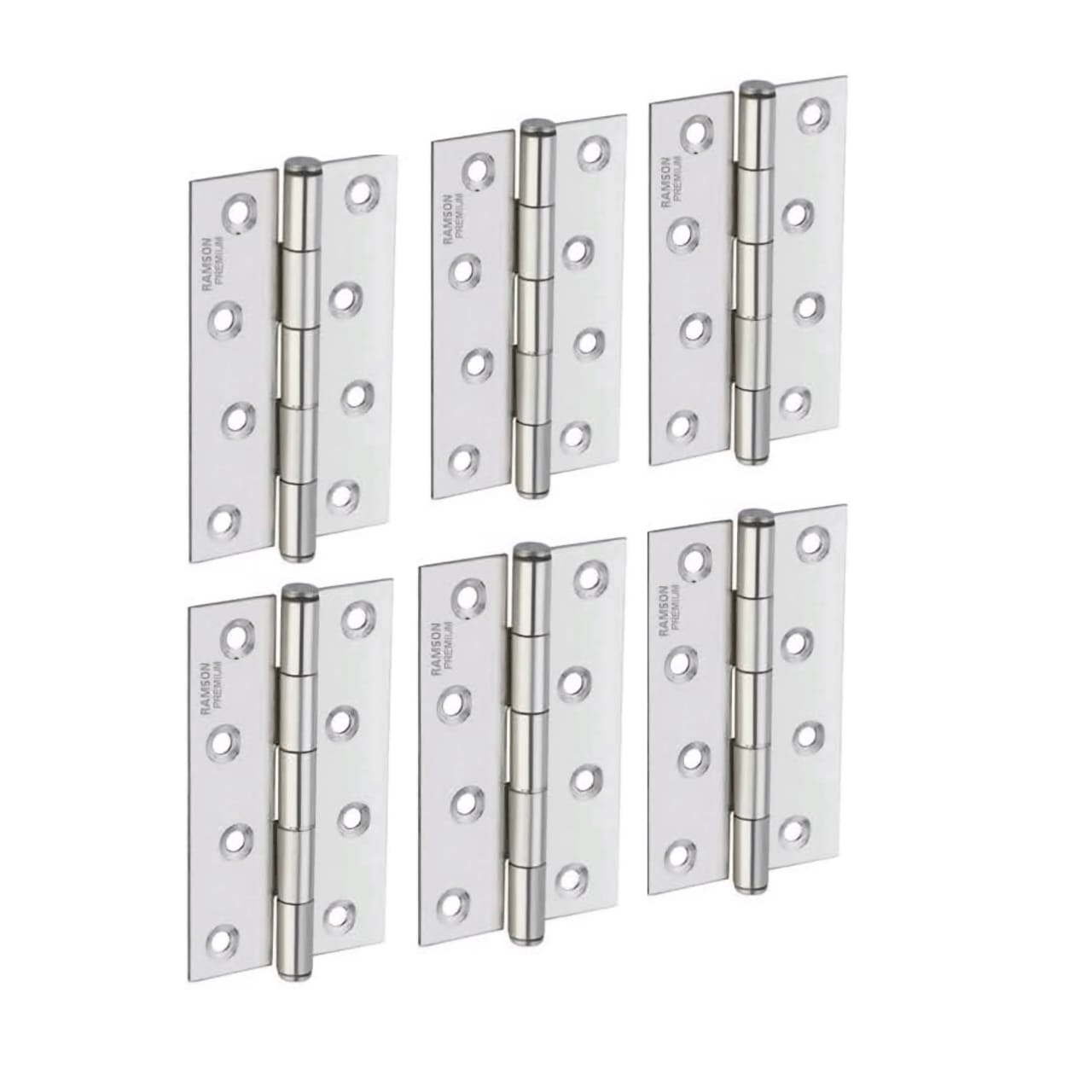 Ramson Premium Quality Premium Stainless Steel Butt Hinges For Doors and Windows Welded 3 inchx16 Gauge-Pack of 6
