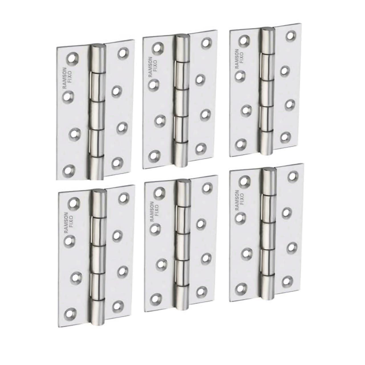 Ramson Premium Quality Premium Stainless Steel Butt Hinges For Doors and Windows Fixo Welded 3 inchx12 Gauge-Pack of 6
