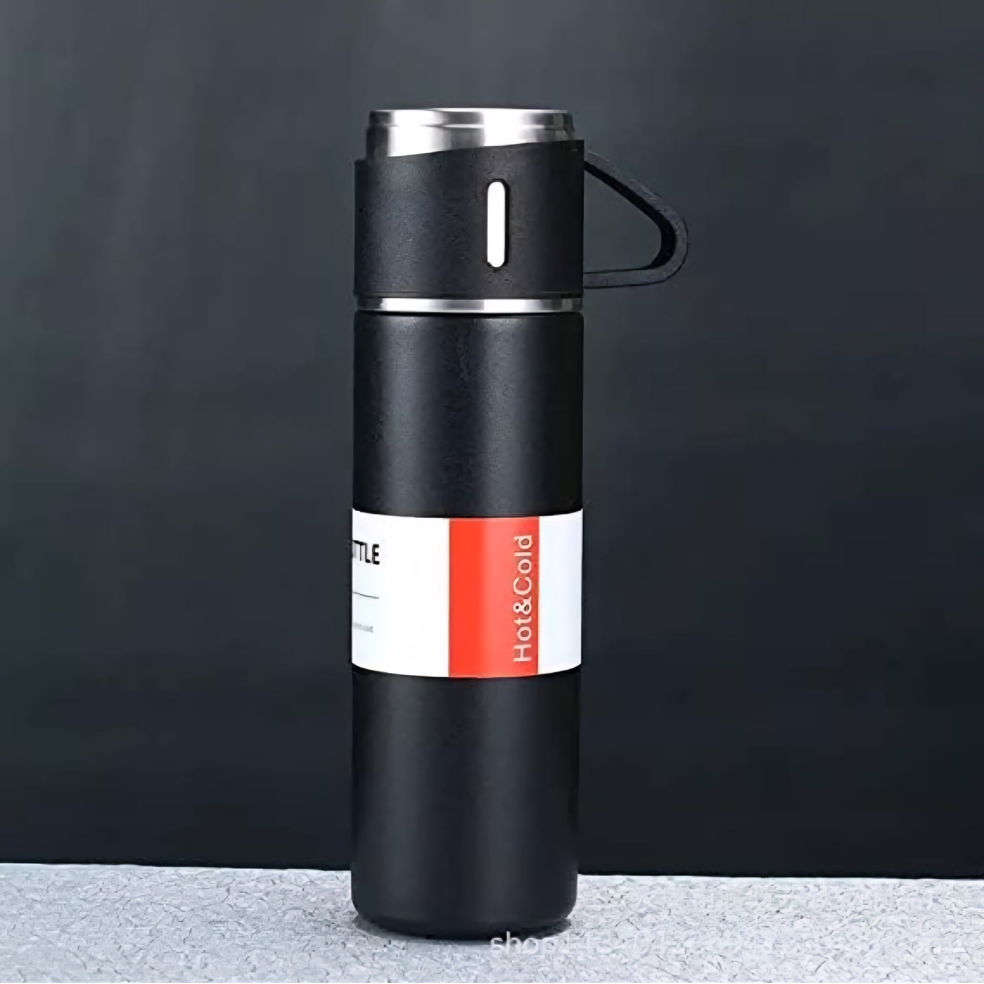 Stainless Steel Vacuum Flask Set with 2 Cups Flask Combo Keeps Liquid Tea Coffee Cold Hot Bottle Drink Water Flask Bottle 500ml Vacuum Insulated Bottle(Multicolor)
