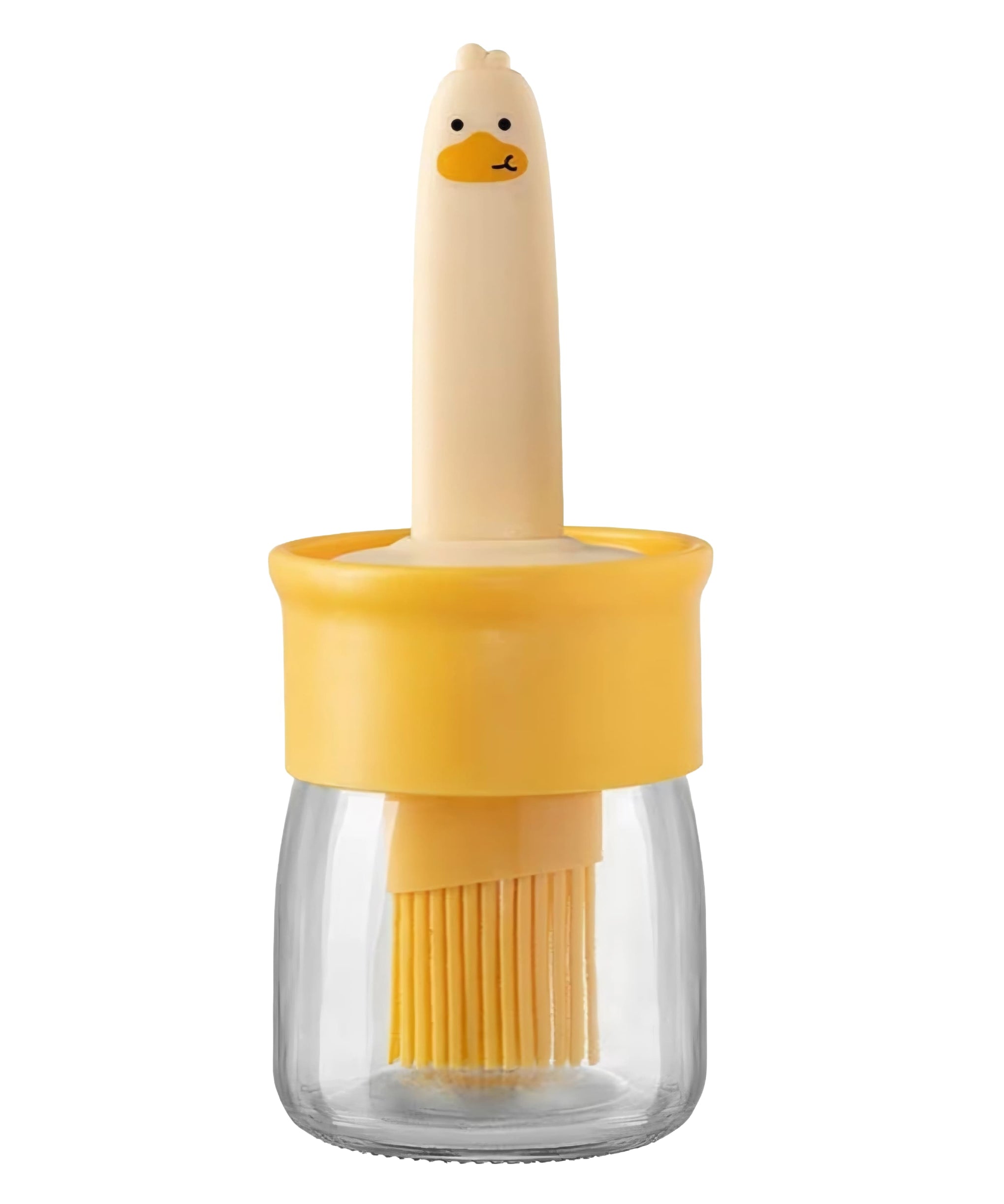 Oil Dispenser Bottle with Silicone Oil Brush | Leak-Proof Glass Jar | Cooking, Baking & BBQ Oil Container | Easy Control Oil Brush Bottle (Pack of 1)