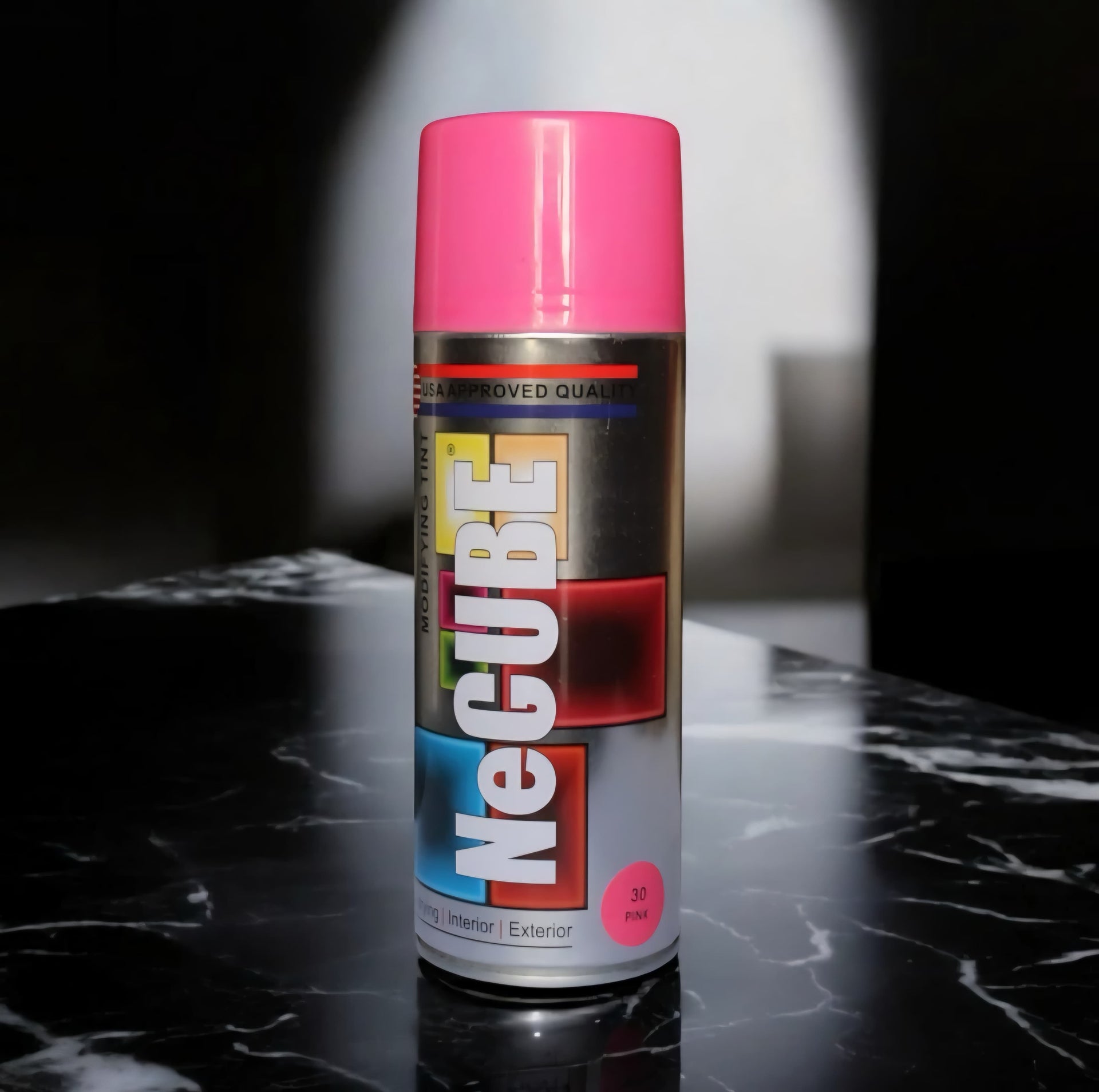 NeCube Premium Quality Spray Paint Black 400ml Shine Black