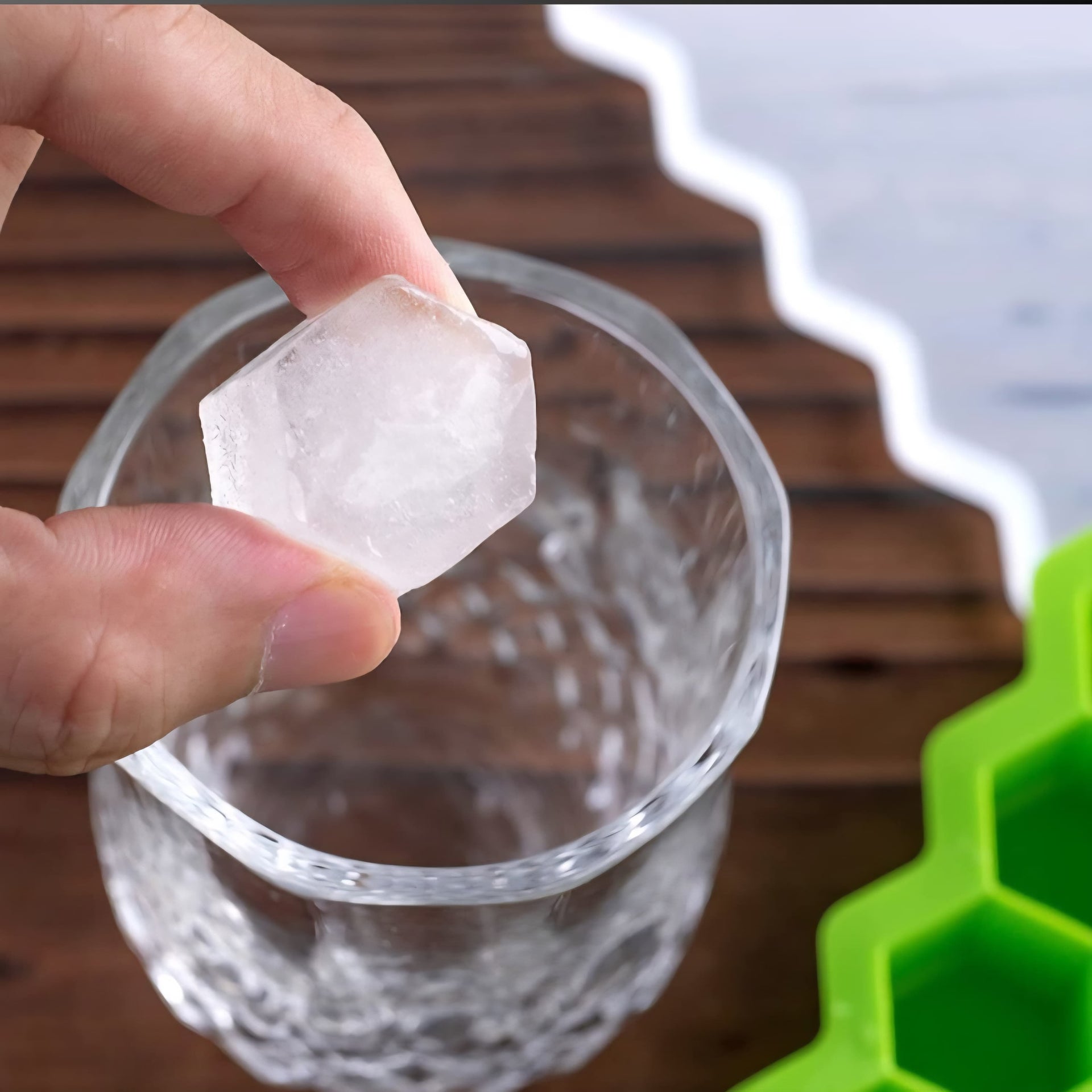 Smrtin Premium Quality Honeycomb Silicone Ice Cube Tray Pack of 2