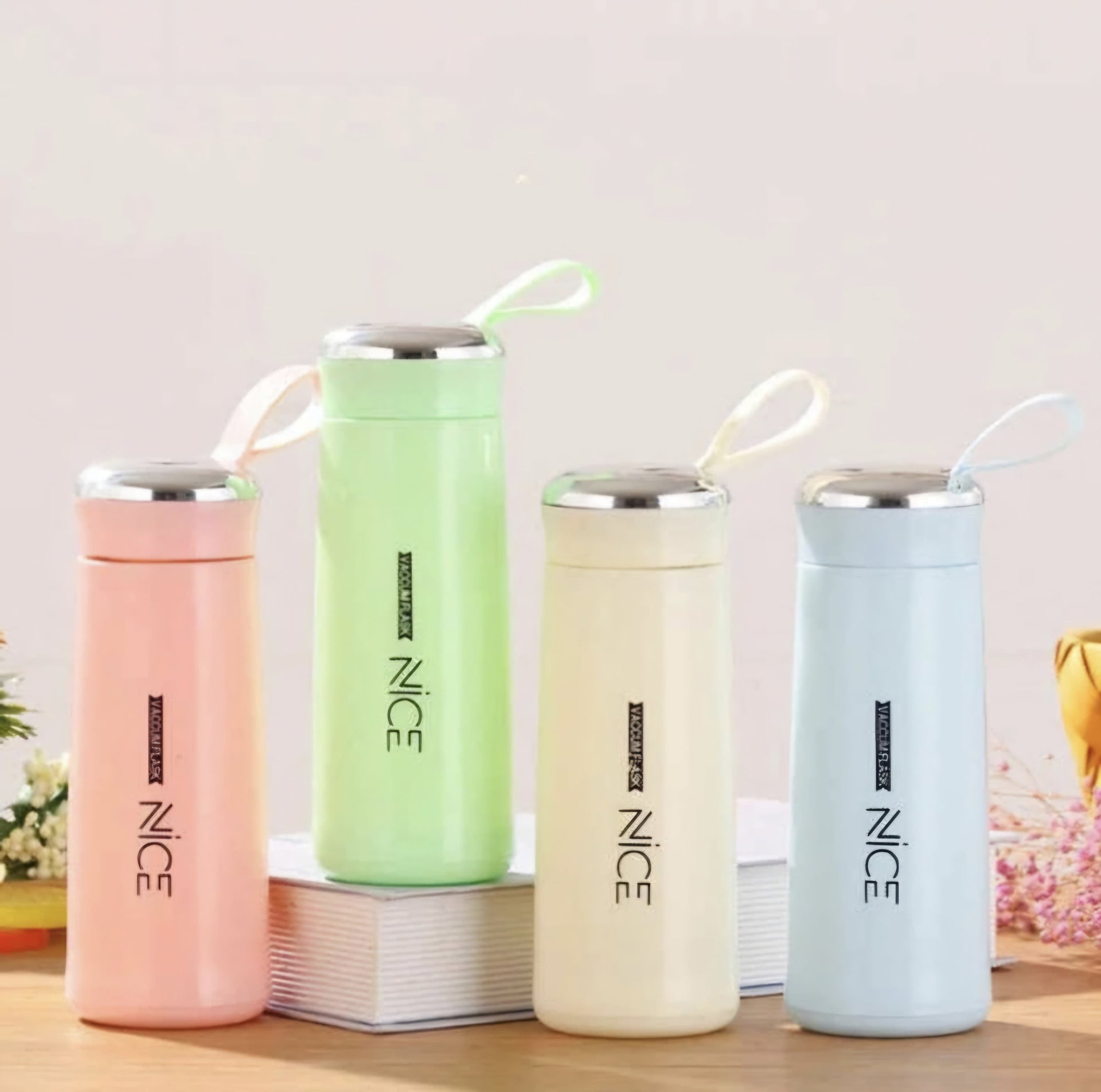Nice Glass Water Bottles Multicolor Pack of 2 - 800ml