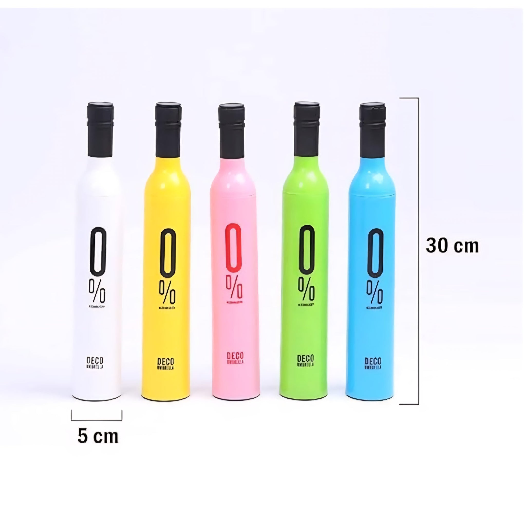 Smrtin Folding Portable Umbrella with Bottle Cover For UV Protection & Rain Umbrella Mini Travel Multicolor