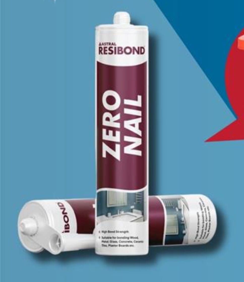 Astral Resibond Premium Quality Zero Nail High-Performance, Heavy-Duty Adhesive-435gm