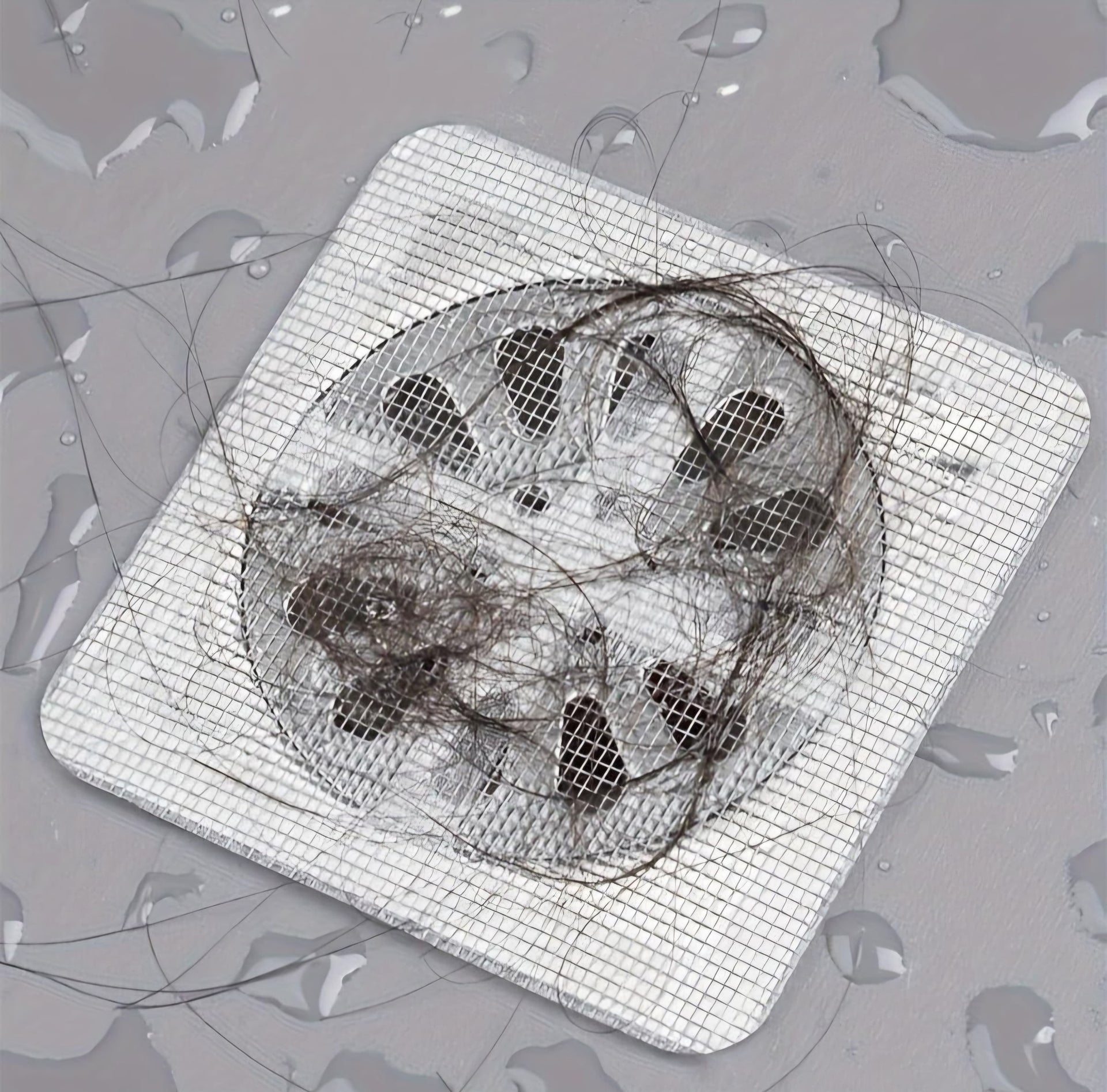 Disposable Hair Catcher Drain Cover Mesh Stickers | Shower & Sink Hair Trap | Anti-Clog Drain Filter for Bathroom, Kitchen, Laundry & Floor Drains- Pack of 10
