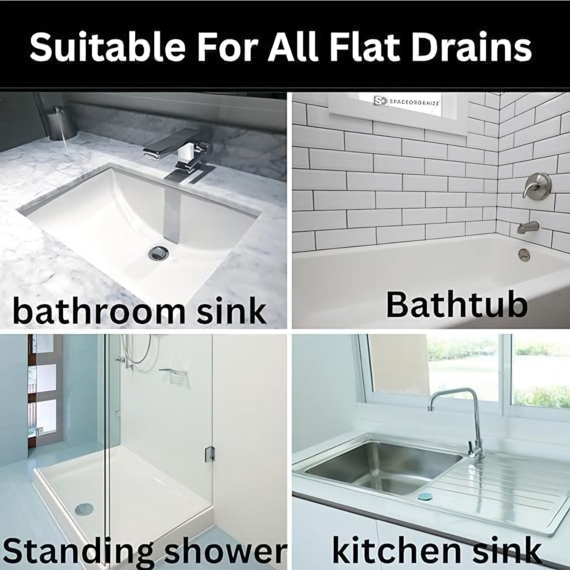 Disposable Hair Catcher Drain Cover Mesh Stickers | Shower & Sink Hair Trap | Anti-Clog Drain Filter for Bathroom, Kitchen, Laundry & Floor Drains- Pack of 10