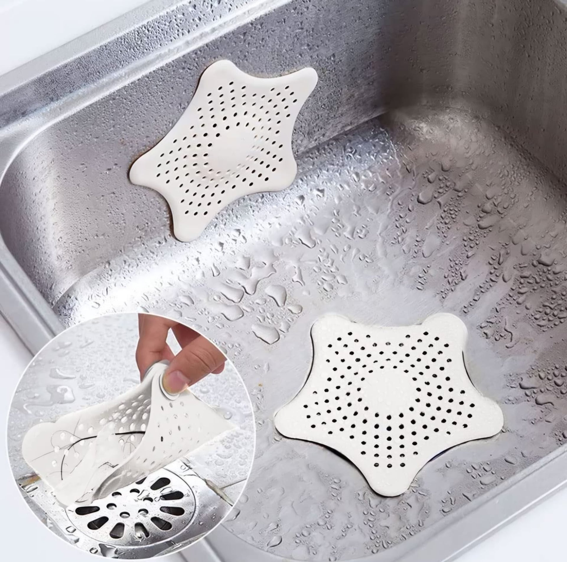 Silicone Sink Strainer Multicolor- Pack of 4
