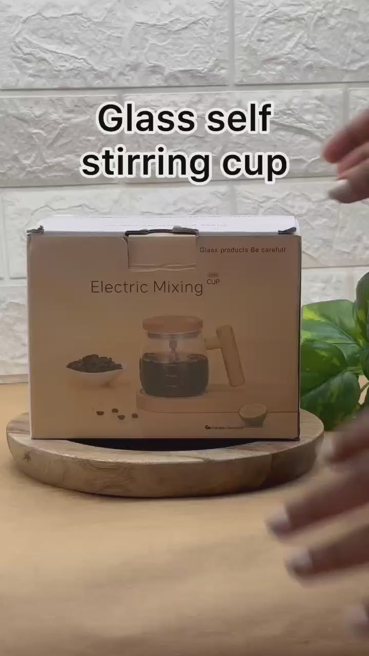 Premium Quality Self Stirring Mug, Electric High Speed Self Stirring Coffee Mug, Transparent Mug with Lid, Mixing Coffee Mug, Suitable For Coffee/Milk/Protein Shake 400ml